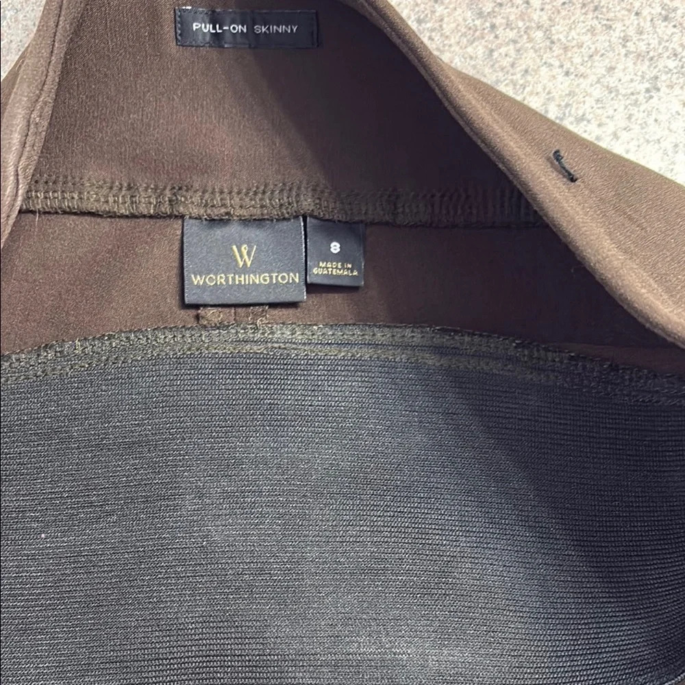 Worthington Dark Brown Cropped Pants - Picture 6 of 6